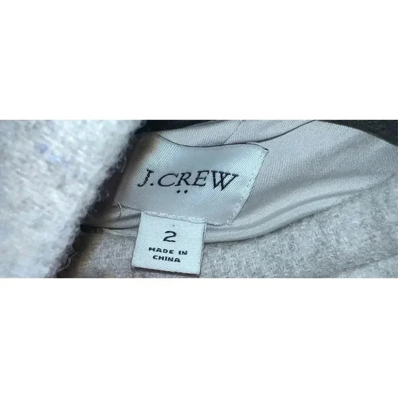 J CREW Women's  GrayCoat Re-imagined Size  2 zip Up Style - Picture 4 of 6
